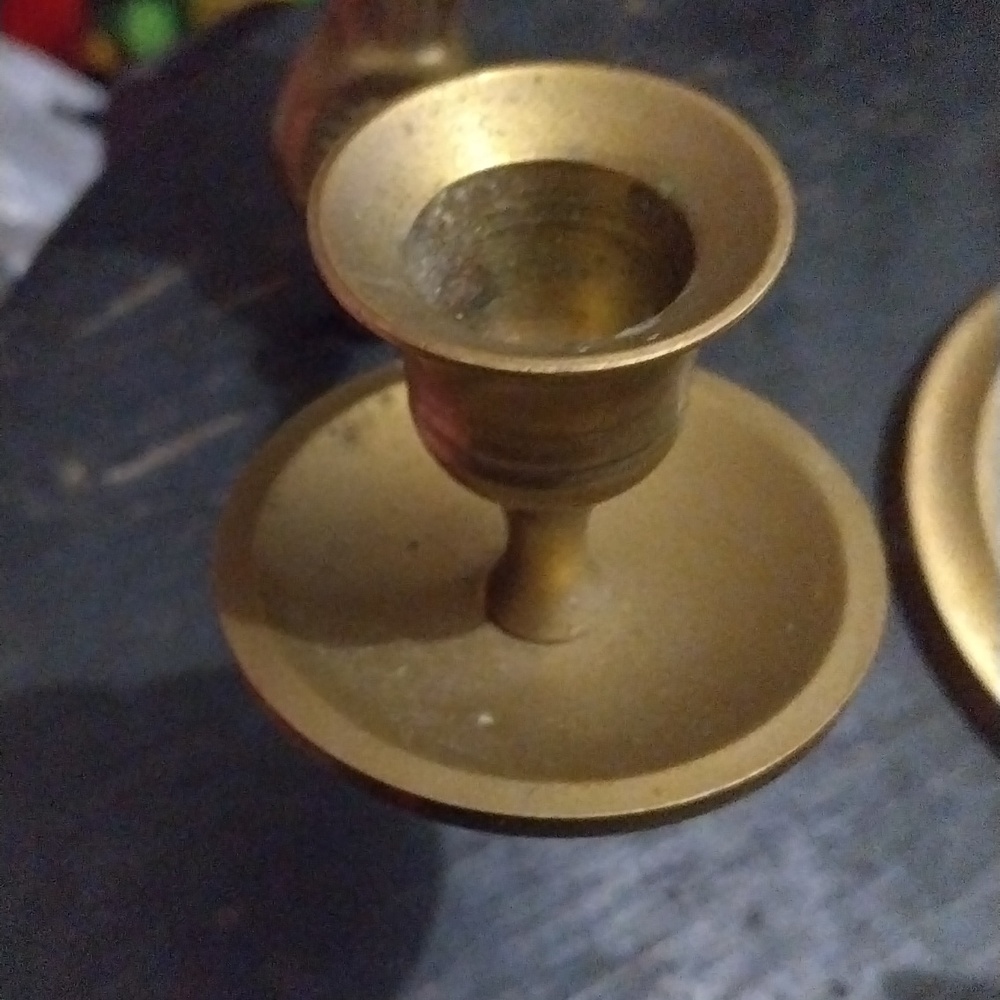 Vintage Brass candle wall holders - Picture 3 of 6